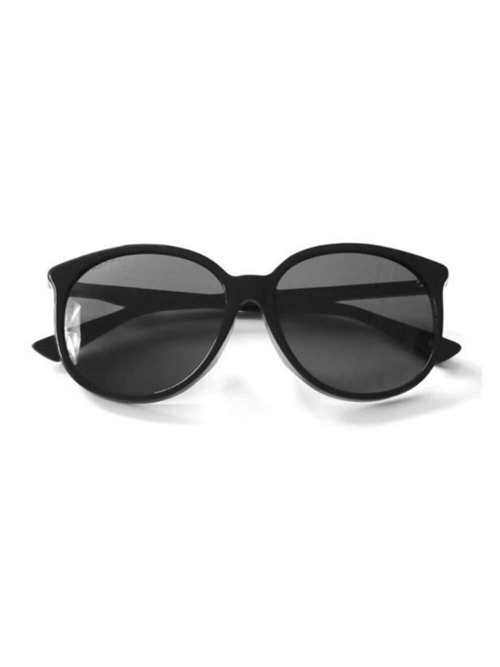 GUCCI WOMENS ROUND SHINY BLACK SUNGLASSES GG0261SA-30002353-001 - Picture 3 of 8